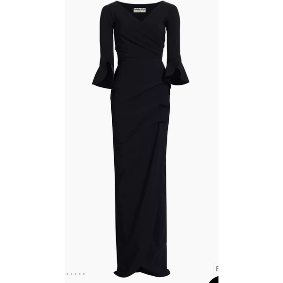 NWT Chiara Boni La Petite Robe
Zalfa Ruched Gown  Black size 10 - Picture 5 of 9